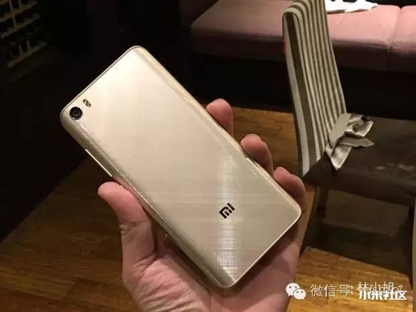 看 这就是小米5金色版！漂亮吗？