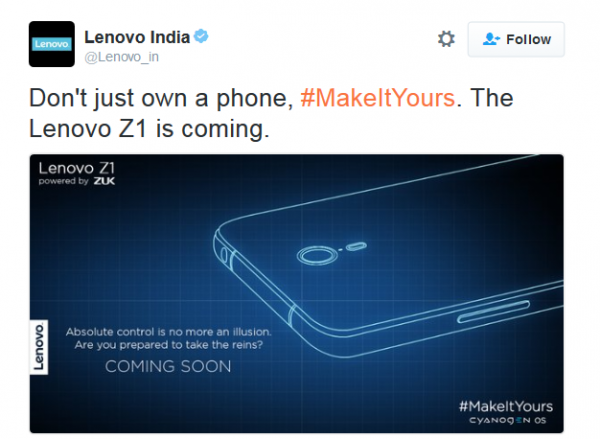 国内售价1499元 ZUK Z1将登陆印度市场 