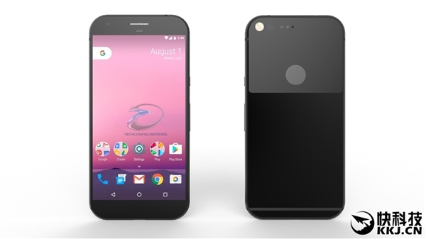 谷歌5寸Pixel手机全视角真机渲染：全新四段式后盖