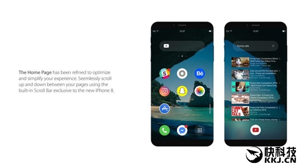 完爆iPhone 7！这款iPhone 8超帅：无边框/无Home键