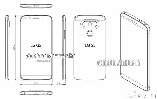 LG G5配置全曝光:5.6英寸大屏+虹膜扫描 