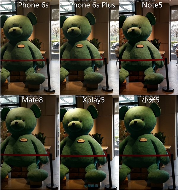 小米5/Mate8/Xplay5/Note5/iPhone 6s拍照对比
