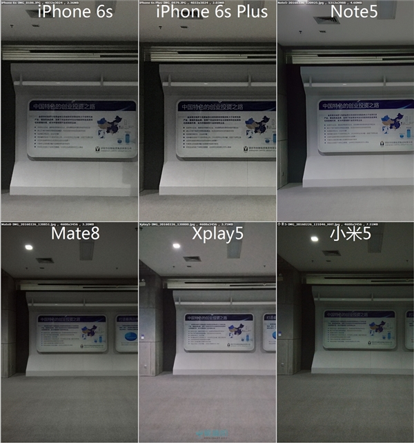 小米5/Mate8/Xplay5/Note5/iPhone 6s拍照对比