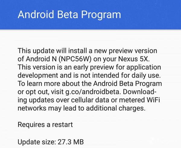 亲儿子甚是欢喜 Android N迎来首次更新 