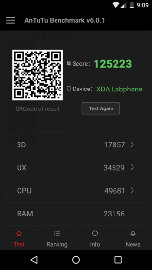 安兔兔跑分12.5w XDA Labphone曝光 