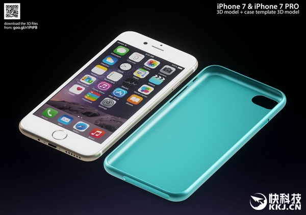 iPhone 7、7 Plus渲染高清图：外形就是这样！