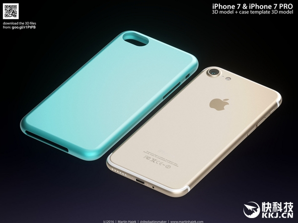 iPhone 7、7 Plus渲染高清图：外形就是这样！