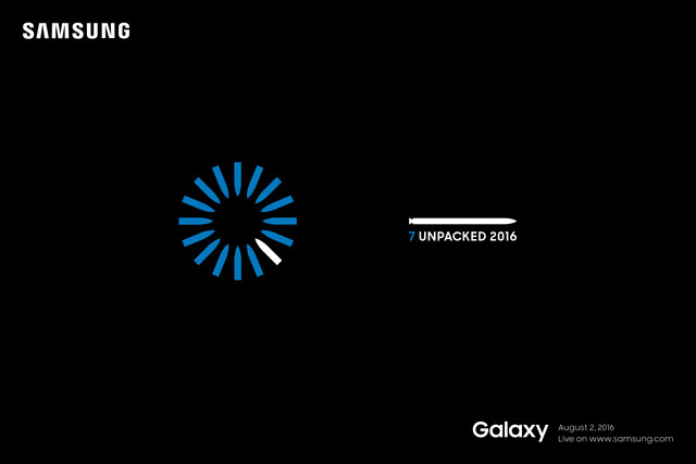 8月2日见 三星Galaxy Note7邀请函放出 