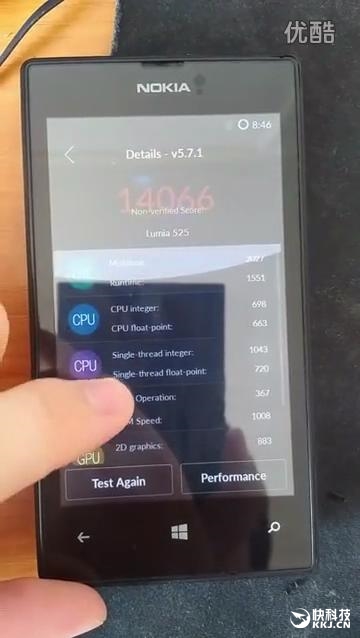 Lumia 525成功刷机安卓6.0：安兔兔跑分1万4 接近小米2