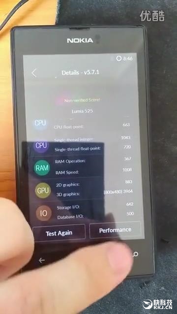 Lumia 525成功刷机安卓6.0：安兔兔跑分1万4 接近小米2