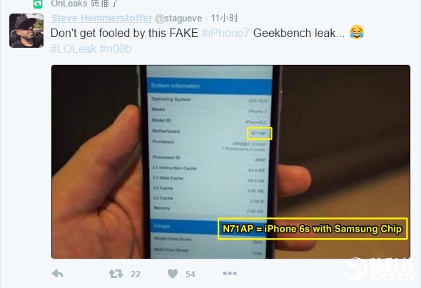 iPhone 7 3G内存系误传！Plus 3G+32G+双摄必买