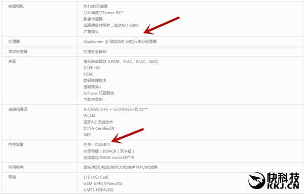 索尼上架国行Xperia XZ：竟是骁龙820八核+6G内存？！