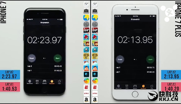 1GB内存差距多大？iPhone 7/7 Plus速度对比：真相了