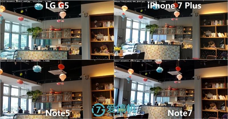 iPhone 7 Plus/Note7/Note5/G5拍照对比 谁最强？