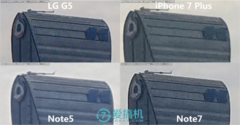 iPhone 7 Plus/Note7/Note5/G5拍照对比 谁最强？