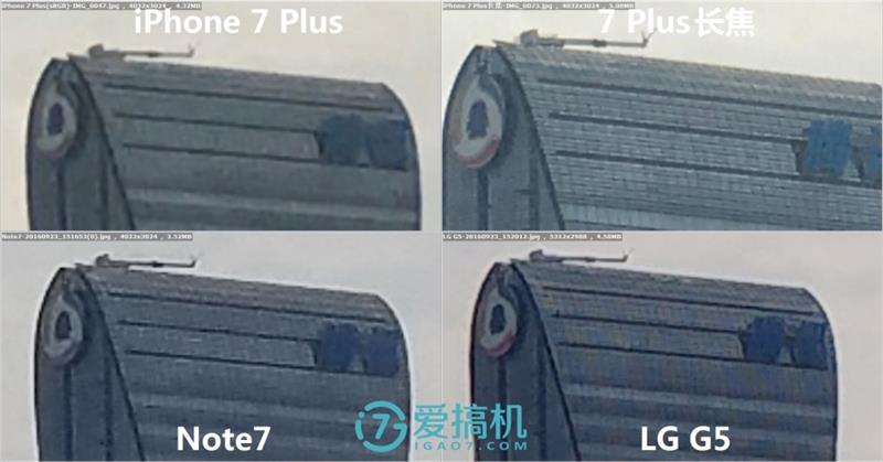 iPhone 7 Plus/Note7/Note5/G5拍照对比 谁最强？