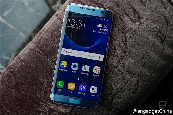 湖蓝色S7 Edge真机首曝：漂亮！Note 7欣慰