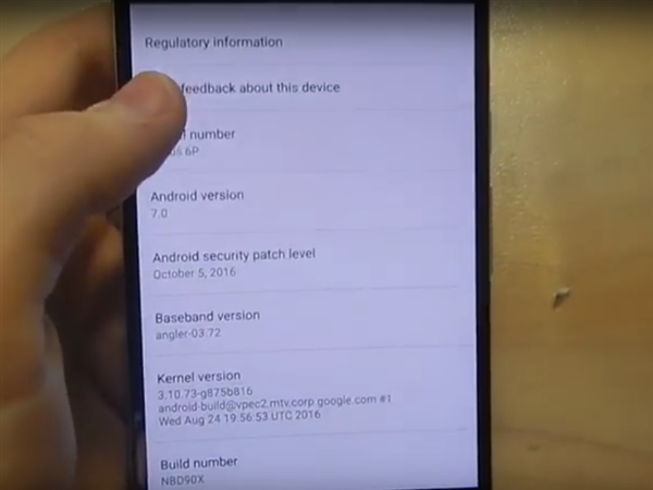 Nexus 6P升级Android 7.0后：手机莫名关机