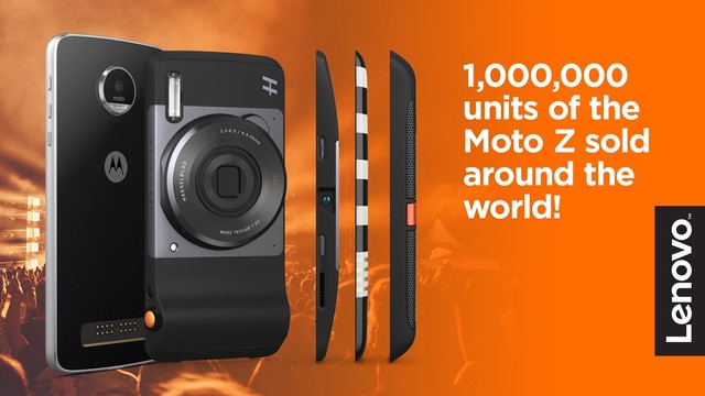 Moto Z全球卖出100万台 模块设计获肯定 